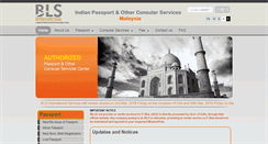 Desktop Screenshot of blsindia-malaysia.com