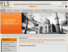 Tablet Screenshot of blsindia-malaysia.com